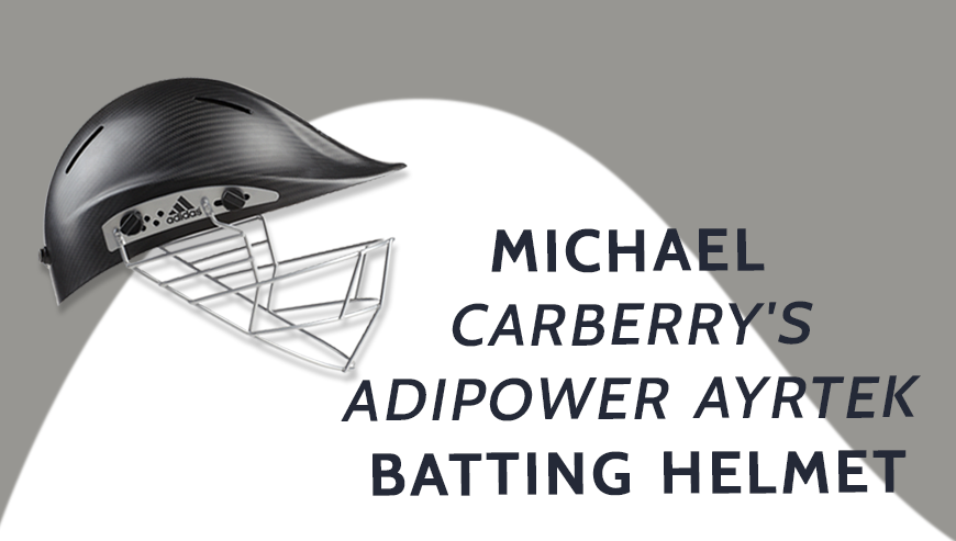 Michael Carberry s Adipower Ayrtek Batting Helmet