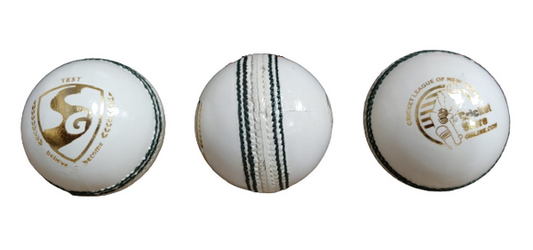 SG Test Cricket Ball - WHITE - Senior Size (Pack of 1)