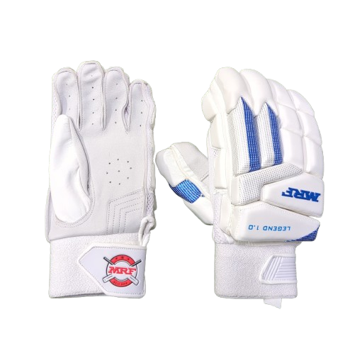 MRF Legend 1.0 Batting Gloves- Blue/White (UK Model 4)