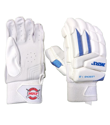 MRF Legend 1.0 Batting Gloves- Blue/White (UK Model 4)