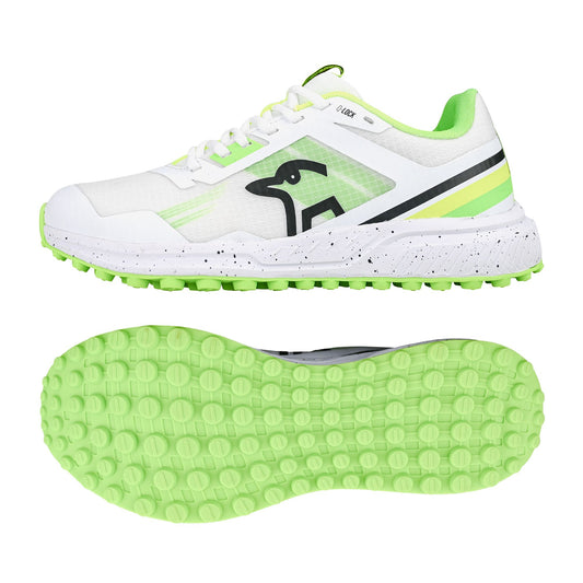 Kookaburra KC 2.0 Rubber Shoes - White/Lime 2025