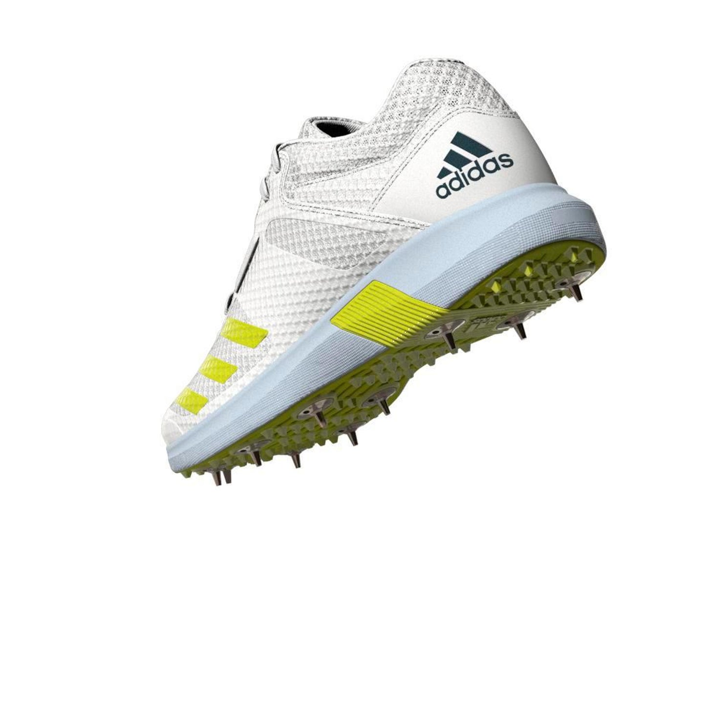 Adidas Adipower Vector MID White Yellow Cricket Shoes