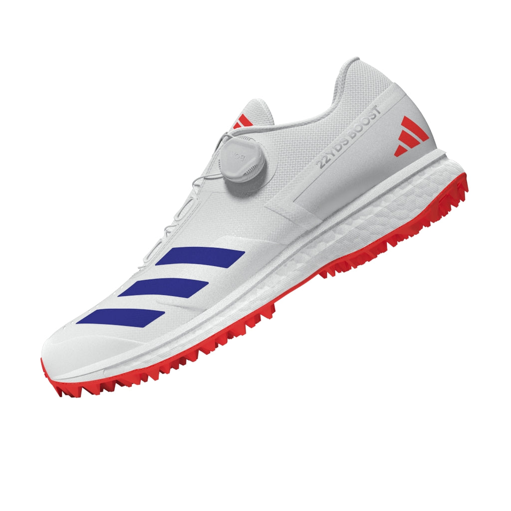 adidas Adizero Boost SL22 Cricket Spikes - White - Size US 13.5 adidas Adizero Boost SL22 Cricket Spikes - White - Size US 13.5