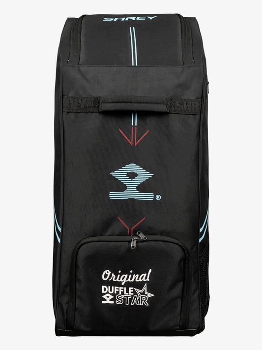 Shrey Star Duffle Wheelie 2.0 Cricket Bag - Black & Blue