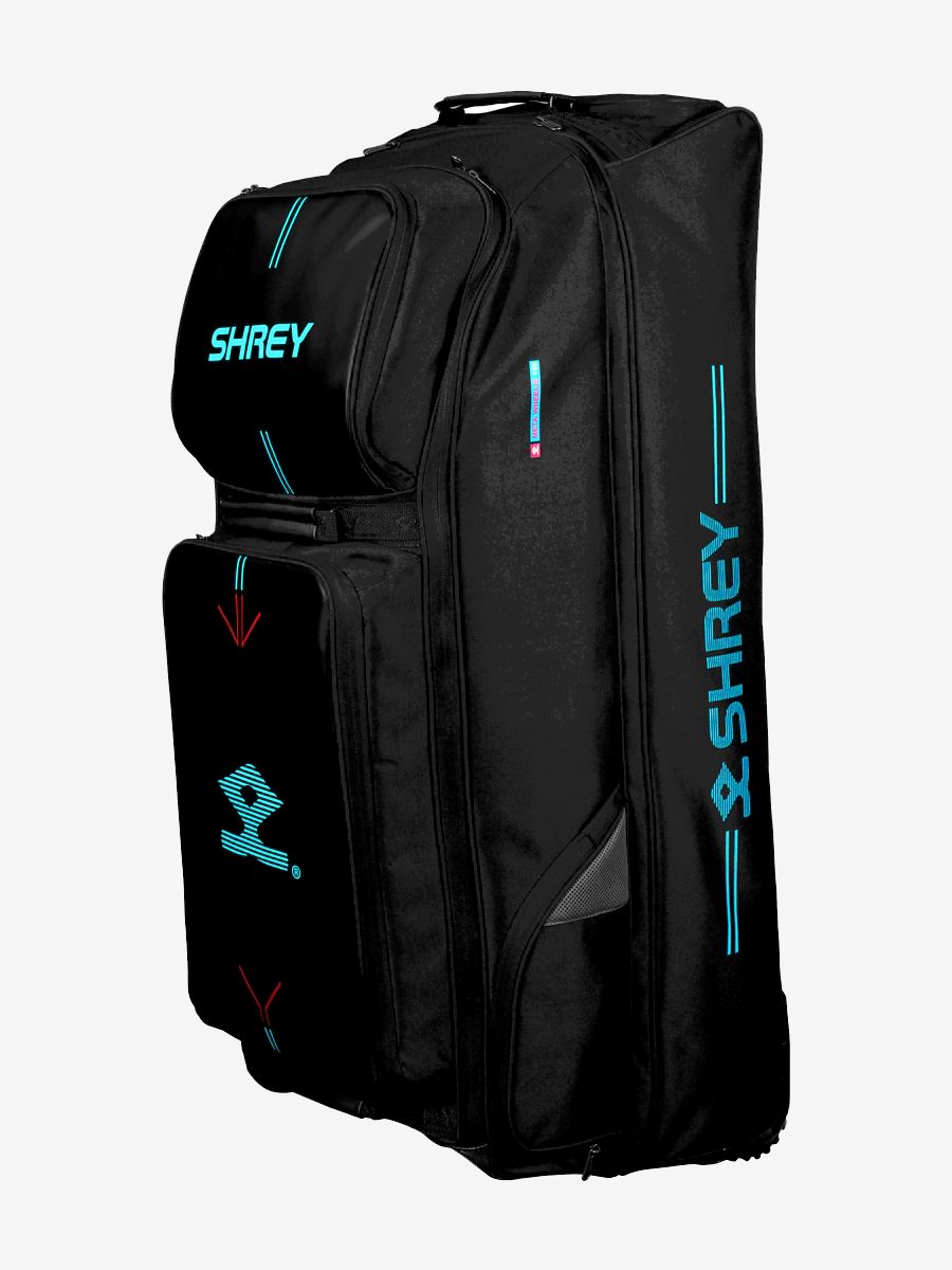Shrey Meta 150 Wheelie Cricket Bag-Black