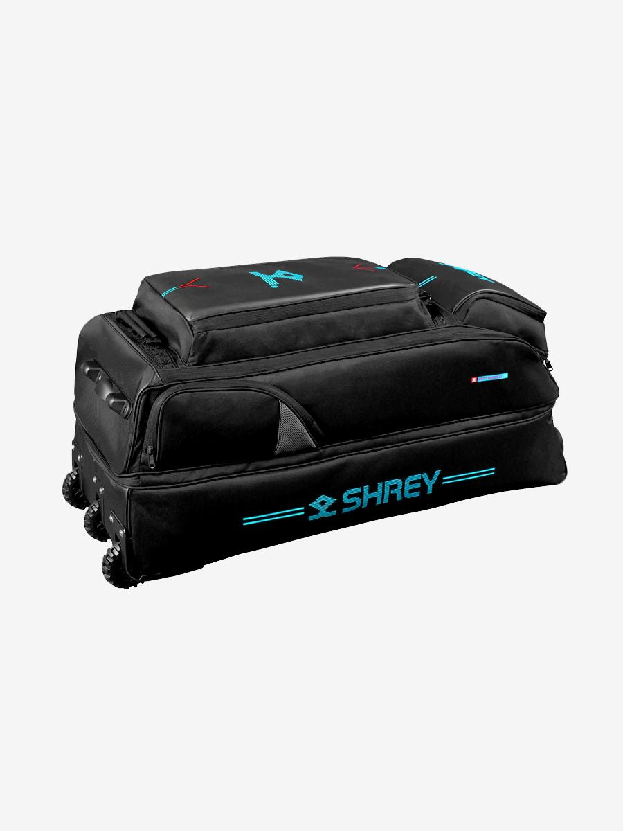 Shrey Meta 150 Wheelie Cricket Bag-Black