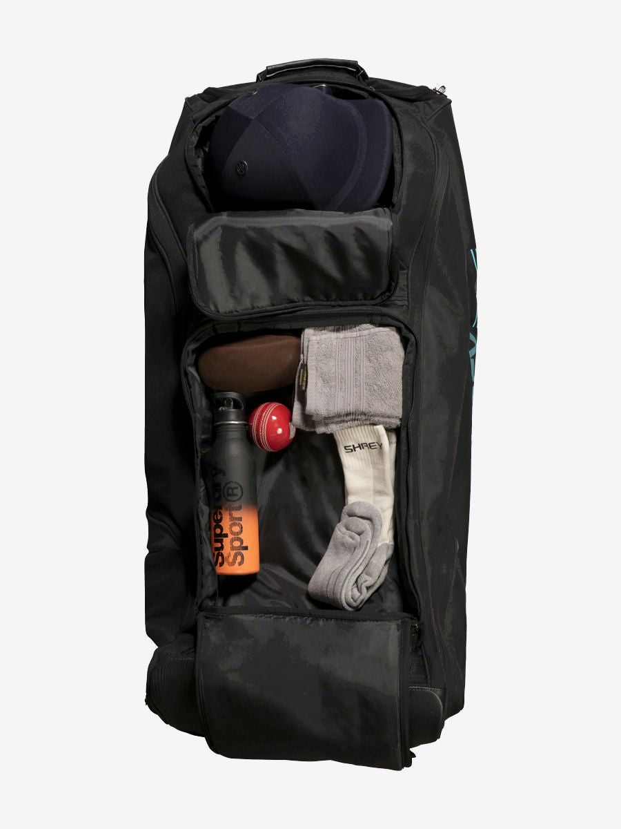 Shrey Meta 150 Wheelie Cricket Bag-Black