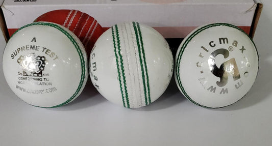 CA Supreme Test Cricket Ball - White - Senior Size (Pack of 1)