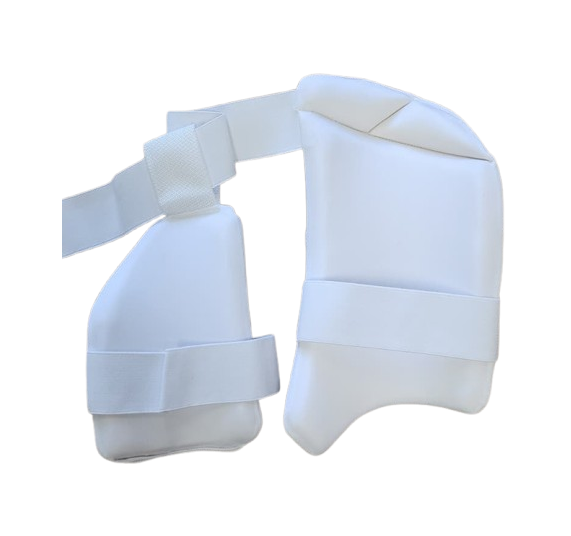 Hammer Black Edition Combo Thigh Guard - White/Red