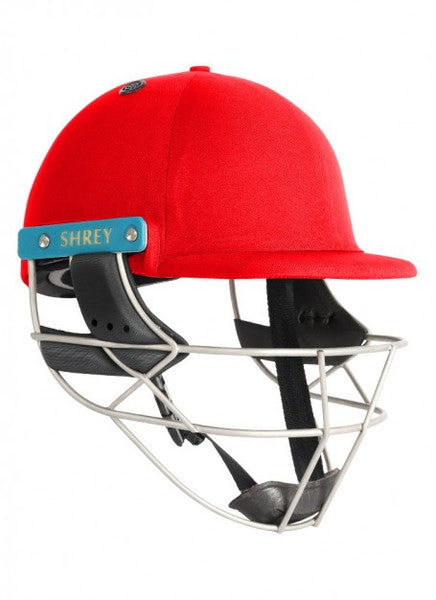 Shrey Master Class AIR 2.0 Cricket Helmet - STEEL -Red