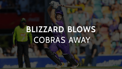 BLIZZARD BLOWS COBRAS AWAY