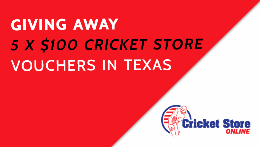 Giving away 5 x $100 Cricket Store vouchers in Texas