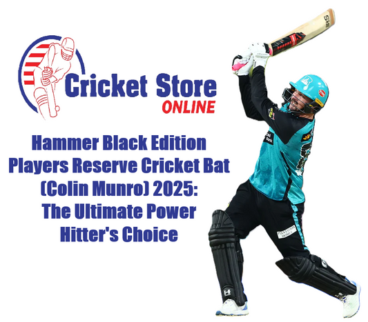 Hammer Black Edition Players Reserve Cricket Bat (Colin Munro) 2025: The Ultimate Power Hitter's Choice
