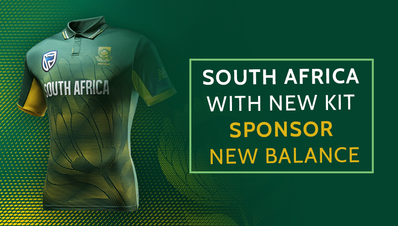 South Africa with new kit sponsor New Balance