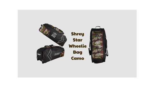 Shrey Star Wheelie Bag - Camo: Effortless Maneuvers Meet Camouflage Cool