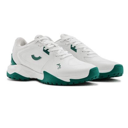 TenXU All Rounder Rubber Cricket Shoes - 2026 (White/Green)