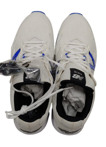 New Balance CK 10 BL4 Cricket Shoes (White/Blue)