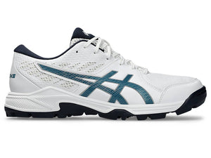 Asics Gel-Peake 2 (White & Atlantis Blue) Cricket Shoes
