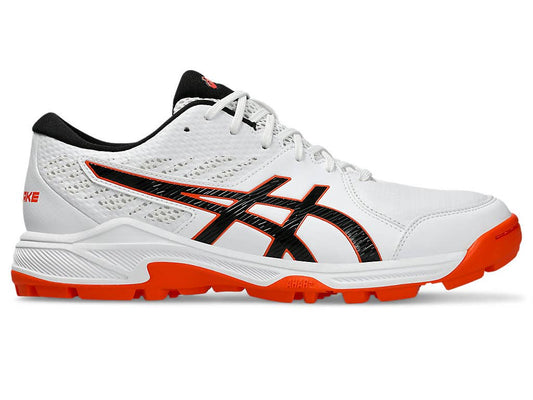 Asics Gel-Peake 2 (White & Black) Cricket Shoes