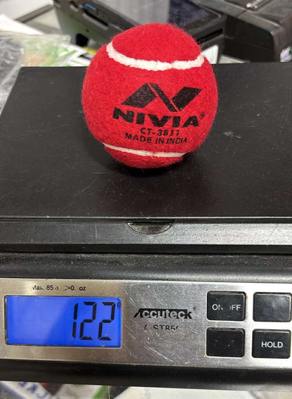 Nivia Tennis Balls (Red) - Senior Size Light Weight (Pack of 1)