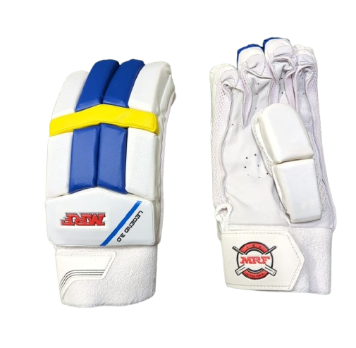 MRF Legend  3.0 Batting Gloves -White/Blue (UK Model 4)