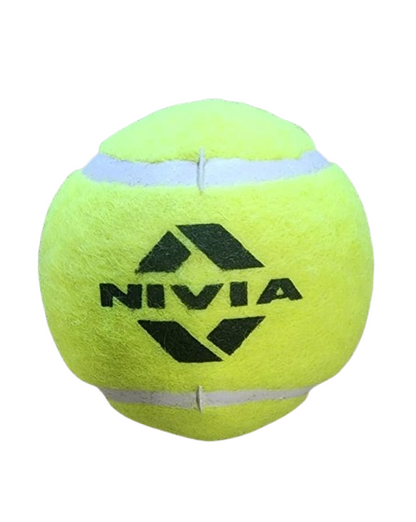 Nivia Tennis Balls (Yellow) - Senior Size - Light Weight (Pack of 1)