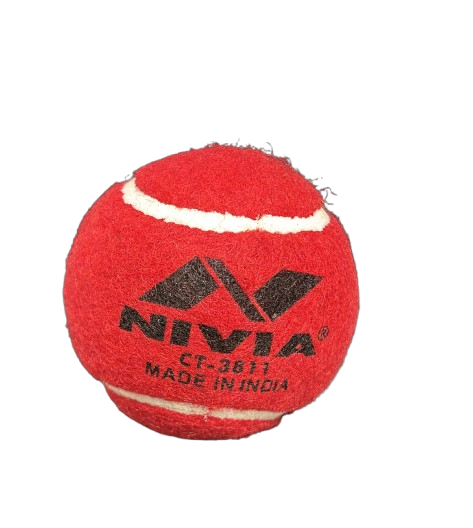 Nivia Tennis Balls (Red) - Senior Size Light Weight (Pack of 1)
