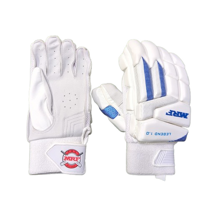 MRF Legend 1.0 Batting Gloves- Blue/White (UK Model 4)