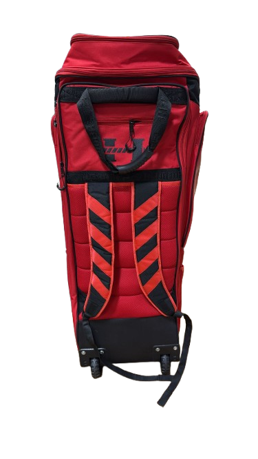 Hammer Black Edition Duffle Wheelie Cricket Bag - Red