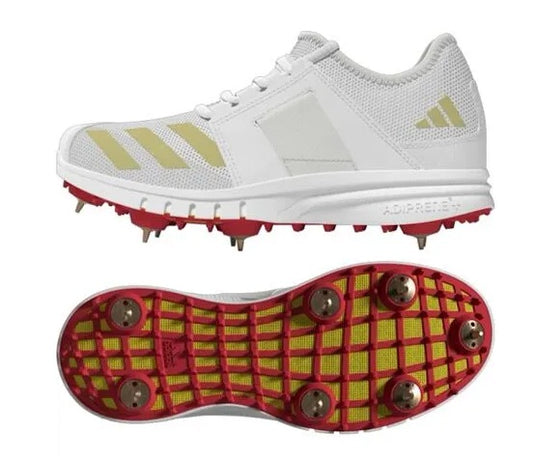 Adidas Howzat Spike Gold Met Cricket Shoes 2025