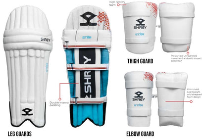 Shrey Star Full Cricket Kit (With Helmet)