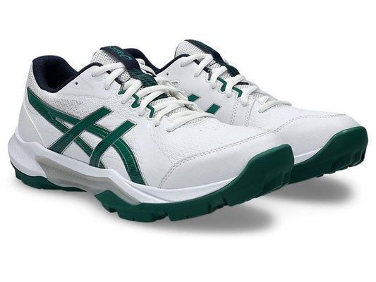 Asics Gel-Peake 3 (White/ Jasper Green) Cricket Shoes