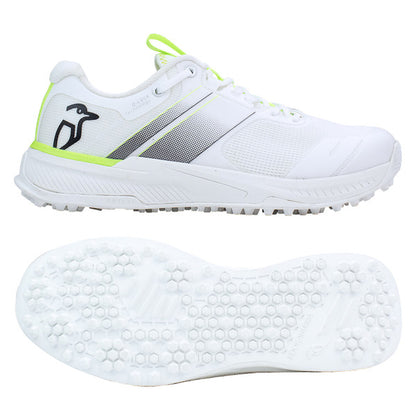 Kookaburra KC Players Rubber Shoes-White/Lime