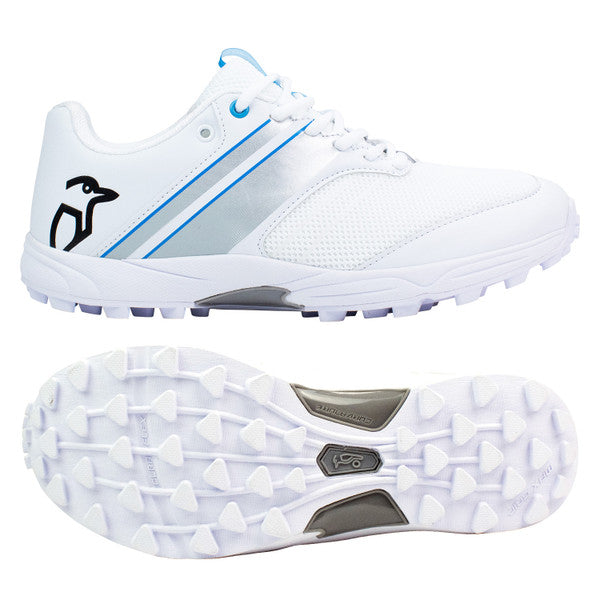 Kookaburra KC 3.0 Rubber Shoes - White/Silver 2022