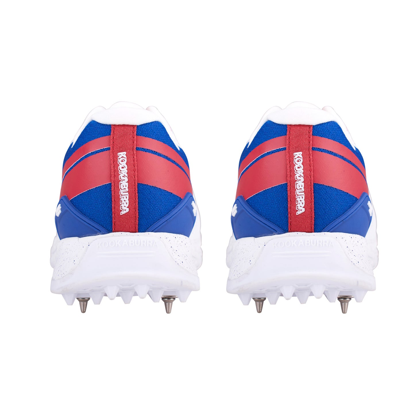 Kookaburra KC 1.0 Spike Shoes - White/Blue/Red 2024