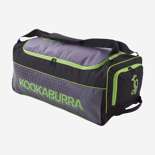 Kookaburra 5.0 Wheelie Bag - Black/Lime 2021