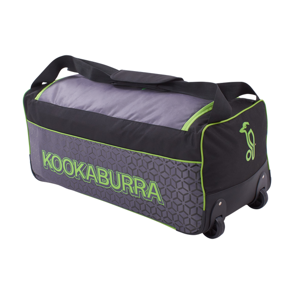Kookaburra 5.0 Wheelie Cricket Kit Bag - 2020 Black/Lime