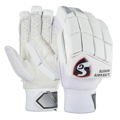 SG LITEVATE WHITE Cricket Batting gloves 2022