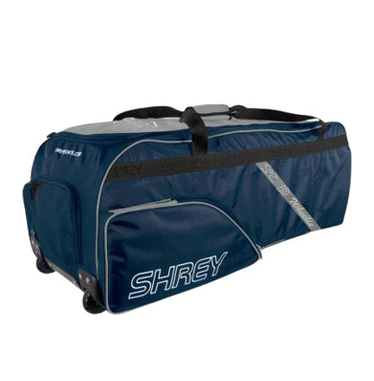 Shrey PRO Wheelie Cricket Kit Bag- Navy & Grey