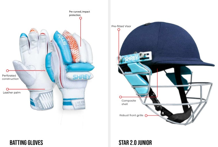 Shrey Star Full Cricket Kit (With Helmet)