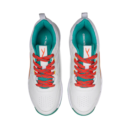 Hundred Hyper Drive Cricket Shoes (White/Lt Green/Orange)
