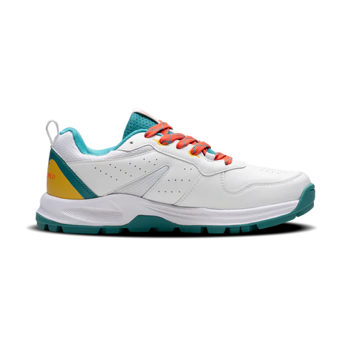 Hundred Hyper Drive Cricket Shoes (White/Lt Green/Orange)