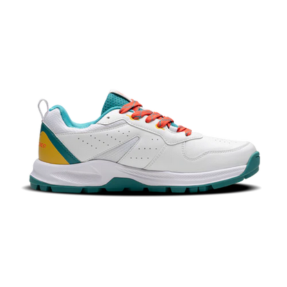 Hundred Hyper Drive Cricket Shoes (White/Lt Green/Orange)