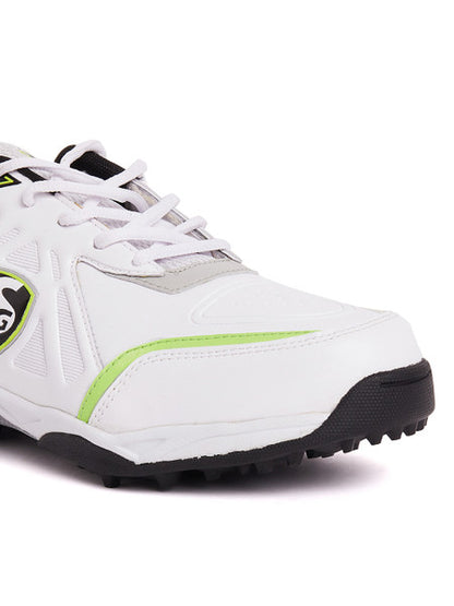 SG Scorer 5.0 Cricket Shoes- White/Black/Lime