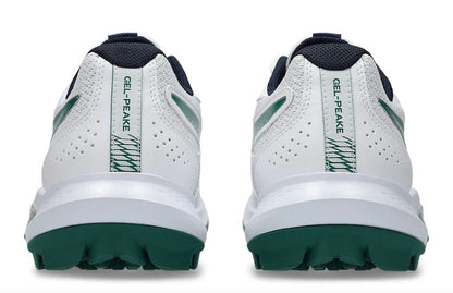 Asics Gel-Peake 3 (White/ Jasper Green) Cricket Shoes