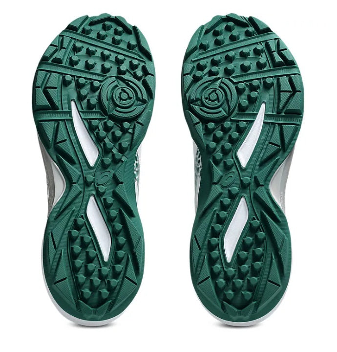 Asics Gel-Peake 3 (White/ Jasper Green) Cricket Shoes
