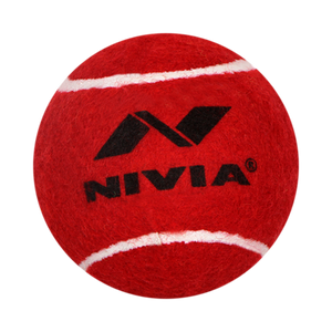 Nivia Tennis Balls (Red) - Senior Size - Heavy Weight (Pack of 1)