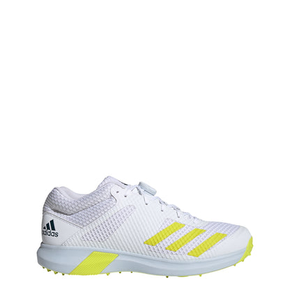 Adidas Adipower Vector MID White Yellow Cricket Shoes