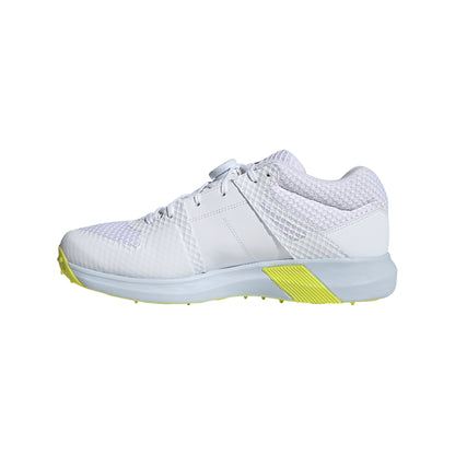 Adidas Adipower Vector MID White Yellow Cricket Shoes