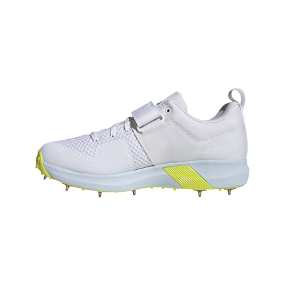 Adidas Adipower Vector White Yellow Cricket Shoes